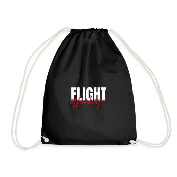 Flight Attendant - Drawstring Bag - black - Front