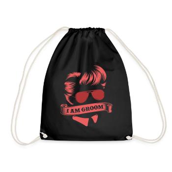 célibataire - Sac de sport léger - noir - Devant