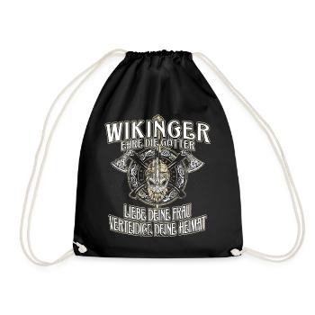 VALEURS VIKING - Sac de sport léger - noir - Devant
