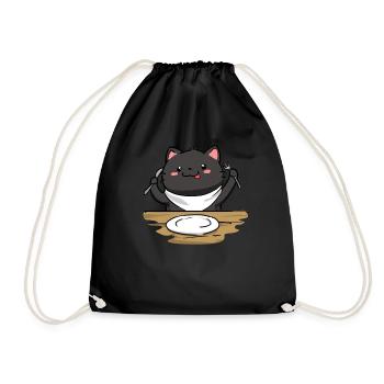 Nourriture pour chat - Sac de sport léger - noir - Devant