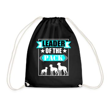 Ridgeback "Leader of the Pack" - Drawstring Bag - black - Front
