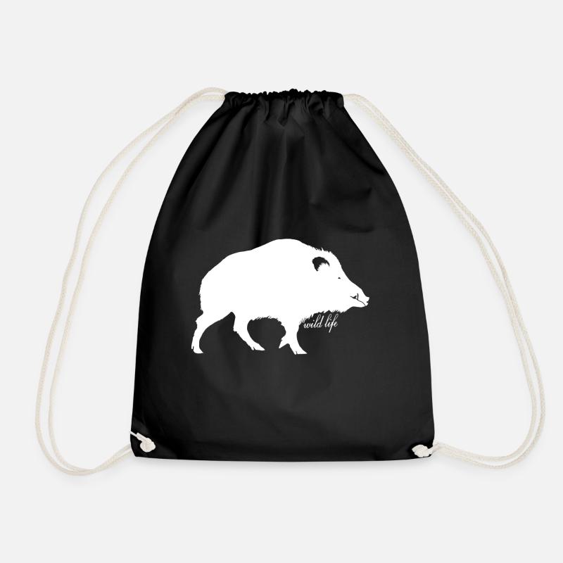 Faune de sanglier - Sac de sport léger - noir