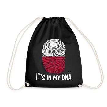 Flagge von Polen T-shirt ist es in meinem DNA-Design - Turnbeutel - Schwarz - Vorne