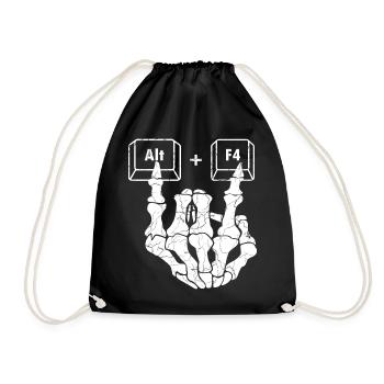 Anatomie humoristique main choix multiple - Sac de sport léger - noir - Devant