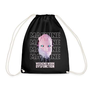 Homme machine - Sac de sport léger - noir - Devant