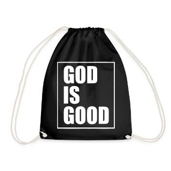 God is good - Drawstring Bag - black - Front