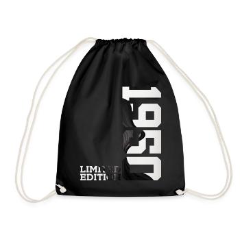 LIMITED EDITION 1950 76TH BIRTHDAY - Drawstring Bag - black - Front