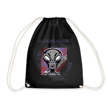 Aliens Exist: Prove Otherwise - Drawstring Bag - black - Front