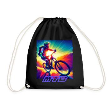 MTB Bike - Drawstring Bag - black - Front