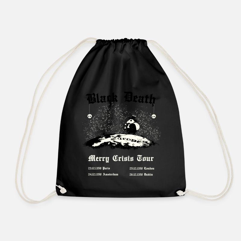 Black Death - Merry Crisis Tour - Drawstring Bag - black