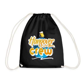 Hangover Crew - Drawstring Bag - black - Front