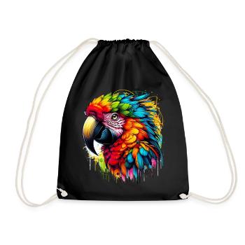 Perroquet - Sac de sport léger - noir - Devant
