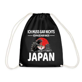 Japan - Turnbeutel - Schwarz - Vorne