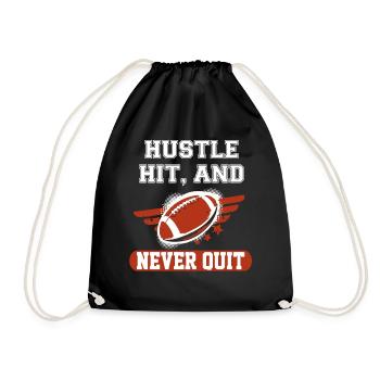 American Football - Drawstring Bag - black - Front