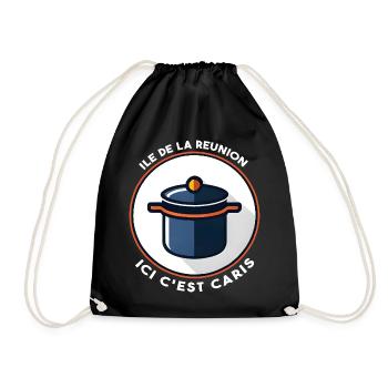 Hier ist es Caris Creole La Réunion Island - Turnbeutel - Schwarz - Vorne