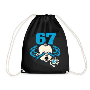 67 six seven - gen z - Turnbeutel - Schwarz - Vorne