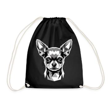 Chihuahua Dog Mistress I Love Cute Chihuahuas - Drawstring Bag - black - Front