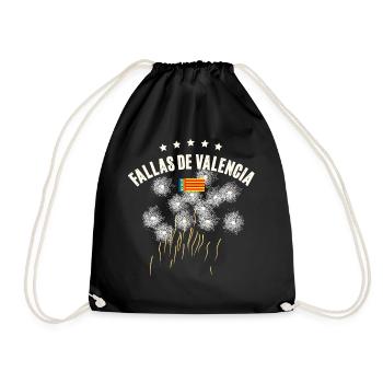 Fallas De Valencia Titan Salut - Drawstring Bag - black - Front