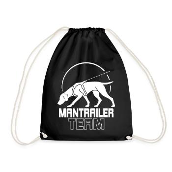 Équipe allemande de remorque à poil court Équipe de chiens de sport - Sac de sport léger - noir - Devant