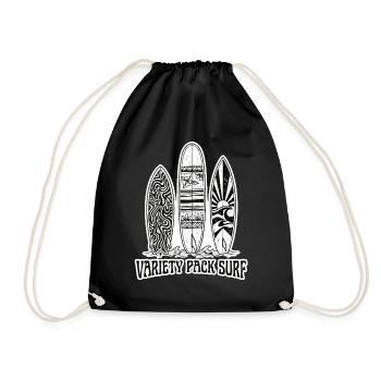 Surf Rock Surfing - Drawstring Bag - black - Front