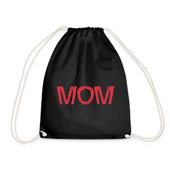MAMA. MAMA. MUTTERTAG. ALLES GUTE ZUM GEBURTSTAG DER MUTTER - Turnbeutel - Schwarz - Vorne