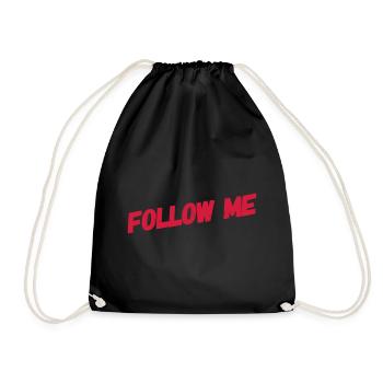 suivez-moi suivez-moi-amusant-drôle-drôle - Sac de sport léger - noir - Devant