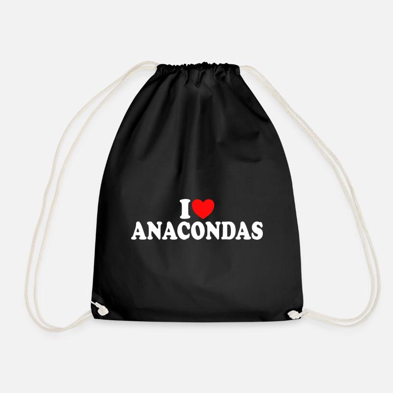 Aime Les Anacondas Aime Les Serpents - Sac de sport léger - noir