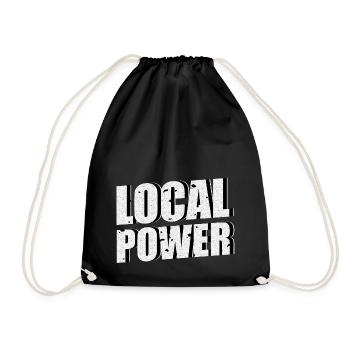 Puissance locale - Sac de sport léger - noir - Devant