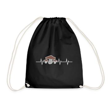 Champignon Heartbeat - Sac de sport léger - noir - Devant
