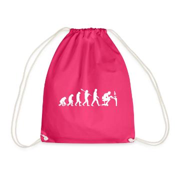Programmer - Evolution - PC - Computer Scientist - Drawstring Bag - fuchsia - Front