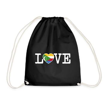 Comoros Flag Mayotte Comoros Comores Gift - Drawstring Bag - black - Front