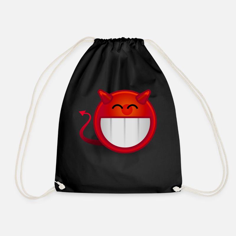 Smiley - Turnbeutel - Schwarz