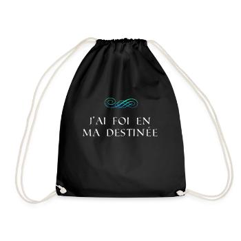J'ai foi en ma destinée Citation positive - Sac de sport léger - noir - Devant