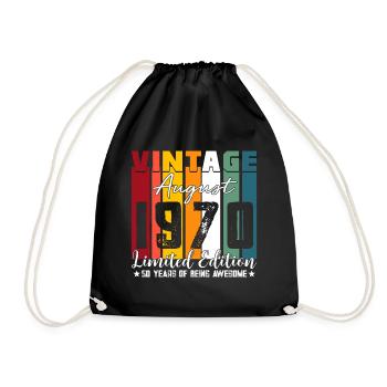 Édition Limitée Vintage Août 1970 - Sac de sport léger - noir - Devant