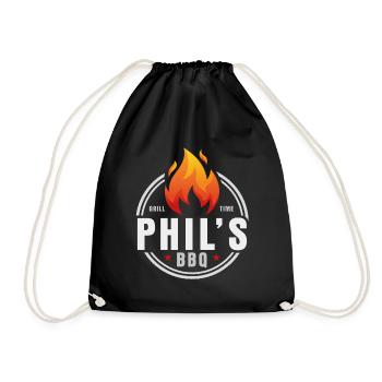 Phils BBQ - Turnbeutel - Schwarz - Vorne