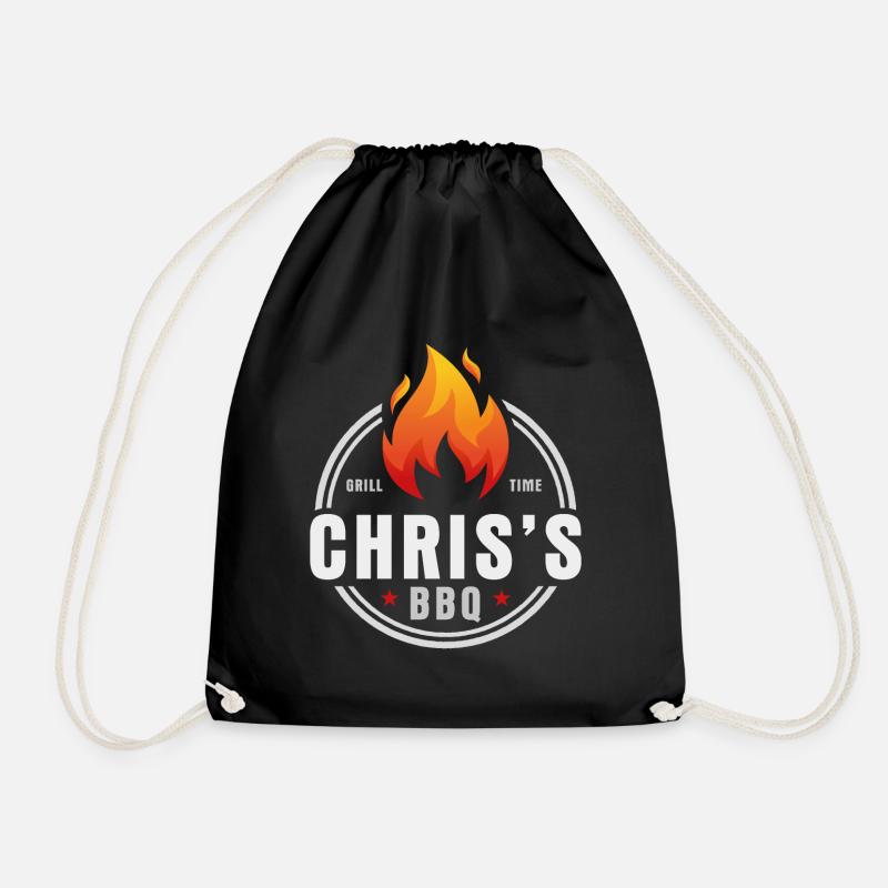 Chris' BBQ - Turnbeutel - Schwarz