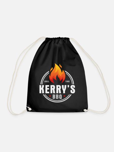 Kerrys BBQ - Drawstring Bag - black