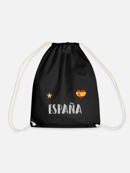 Spanien Fußball Trikot Spanische Flagge - Turnbeutel - Schwarz