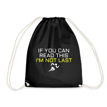 Coureurs courir courir idée de cadeau à thème amusant - Sac de sport léger - noir - Devant