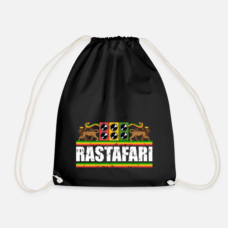 Reggae Rastafari - Turnbeutel - Schwarz