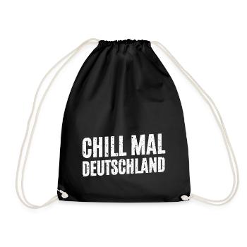 Chill mal Deutschland - Turnbeutel - Schwarz - Vorne