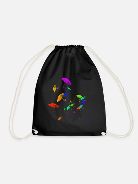 Umbrellas - Drawstring Bag - black