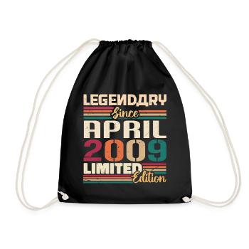 Les légendes naissent en avril 2009 - 2009 - Sac de sport léger - noir - Devant