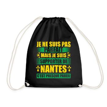 Cadeau drole pour les fans de nantes club - Sac de sport léger - noir - Devant