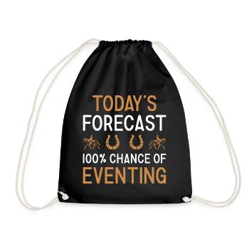 Rider Today's Forecast Eventing - Turnbeutel - Schwarz - Vorne