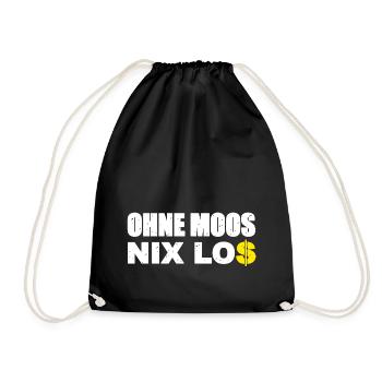 Nothing going on without moss - Drawstring Bag - black - Front