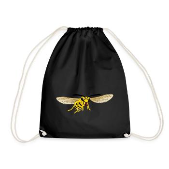 Hornet Wasp - Drawstring Bag - black - Front