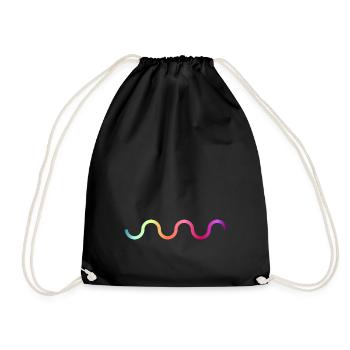 coloured wave - Sac de sport léger - noir - Devant