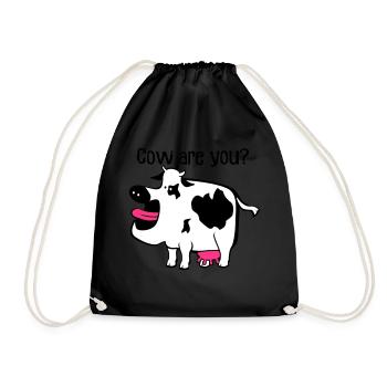 Cow êtes-vous? - Sac de sport léger - noir - Devant