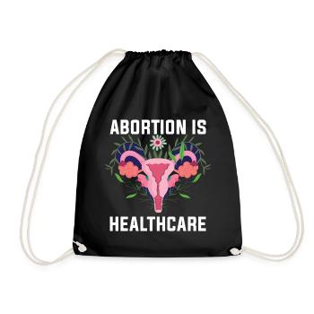Feminism Feminist Feminist Pro Abortion - Drawstring Bag - black - Front